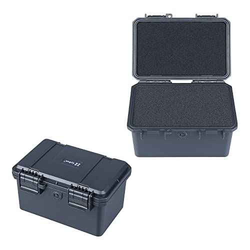 Lykus HC-1730 Mini Hard Case Dry Box with Foam Insert, Interior Size 6.5x3.9x3.7 in, IP66 Splash-Proof, Suitable for Cellphones, Tools, Small Devices and More