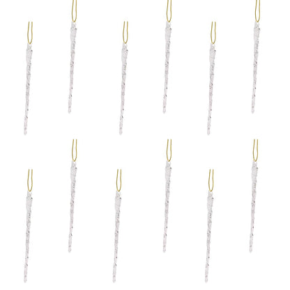 Kurt Adler 5-1/4-Inch Glass Icicle Ornament 12-Piece Box Set