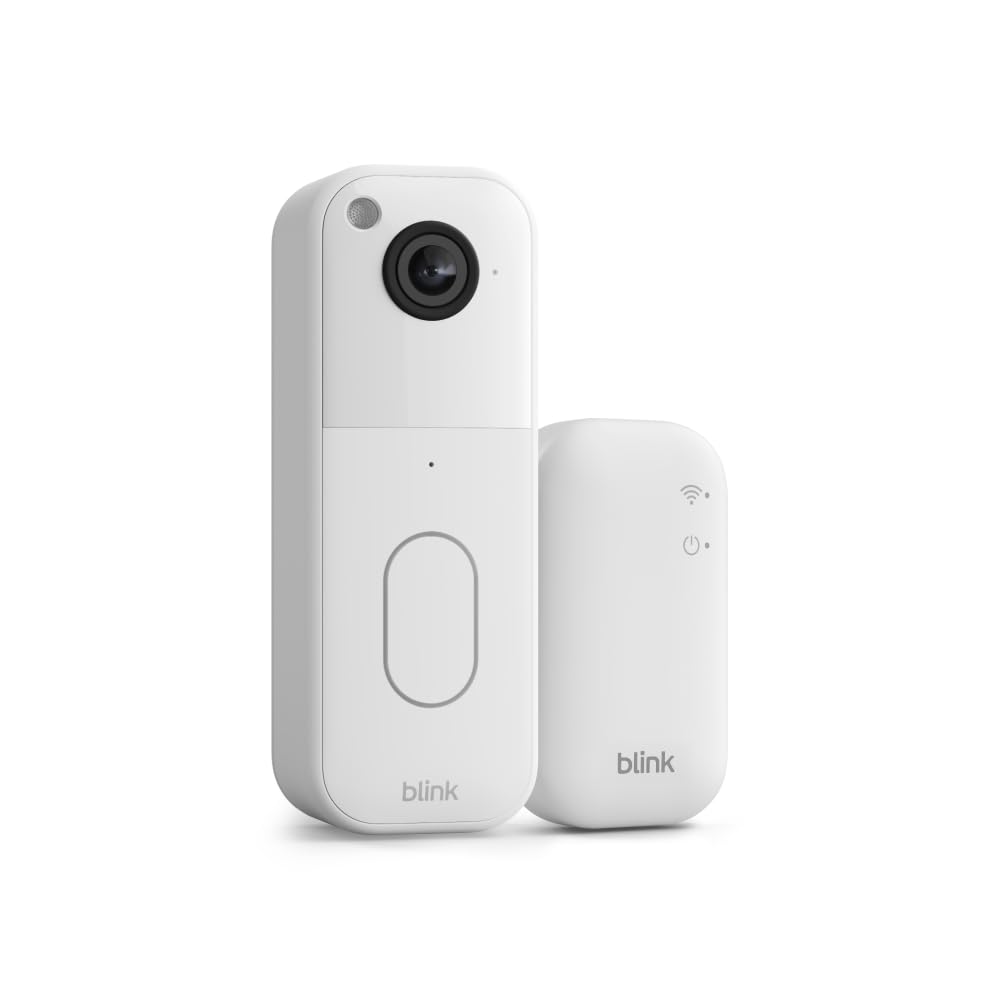 Blink Video Doorbell (newest model) – Head-to-toe HD view, two-year battery life, and simple setup. Required Sync Module not included – Add-On (Black)