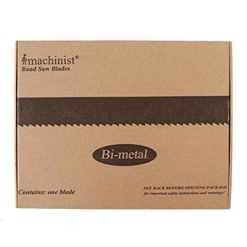 Imachinist S1321812 M42 132" Long, 1" Wide, Bi-Metal Bandsaw Blades for Cutting Metal Variable Teeth (8/12TPI)