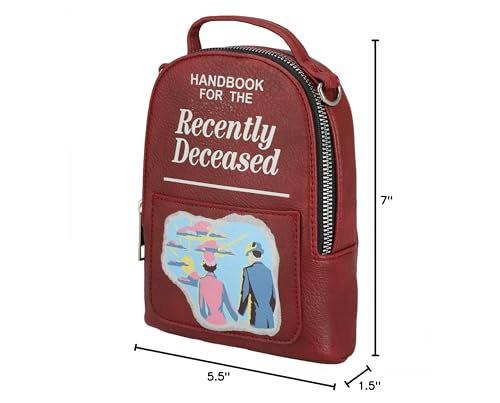 Beetlejuice Classic Movie Recently Deceased Book Mini Backpack One Size Fits Most Wristlet