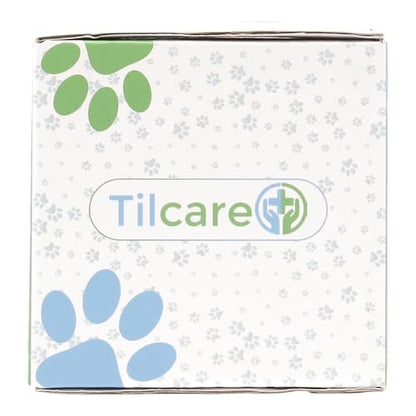 Handheld Pet Massager for Dogs and Cats by Tilcare - Electric Massage Tool - Head and Back Scratcher for Relieving Tension with Four Rotating Massage Heads