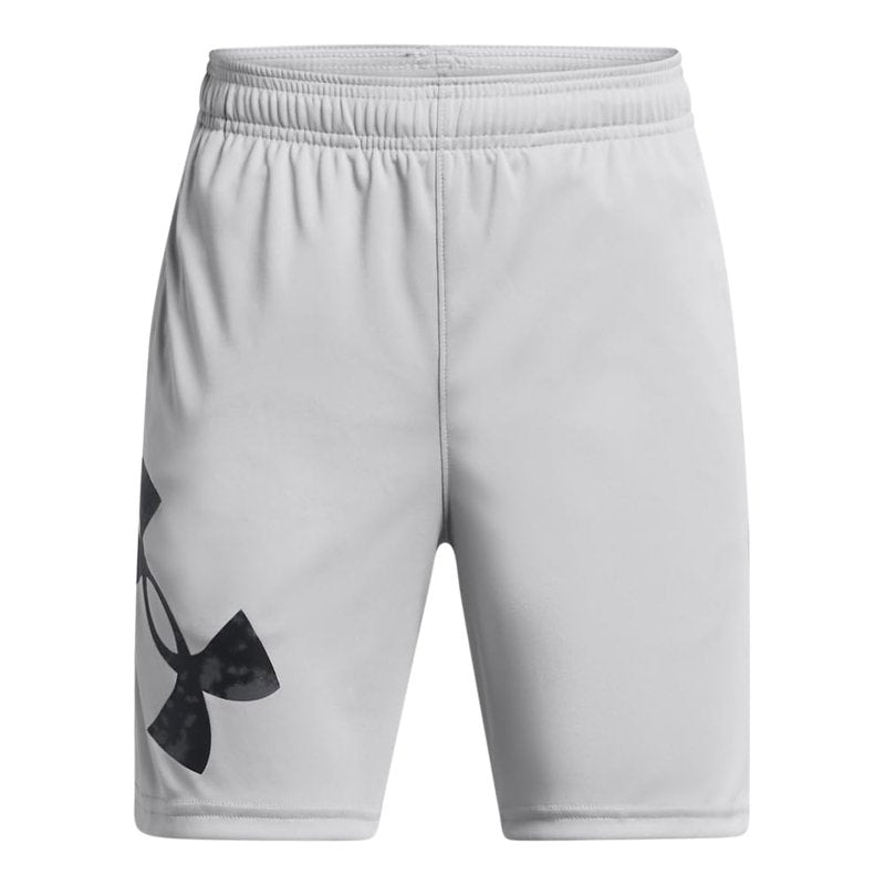 Under Armour Boys' Tech Big Logo Shorts, (011) Mod Gray / / Black, Medium