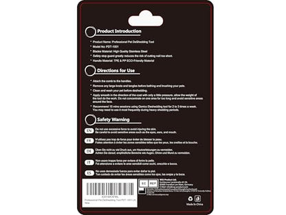 Gonicc PDT- 1001 Professional Pet De Shedding comb Tool Blue