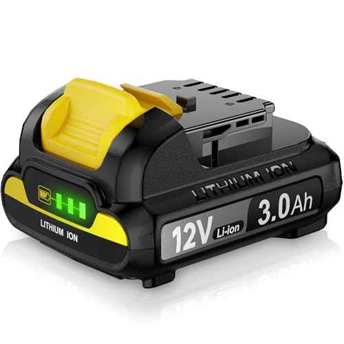 TenHutt ¡¼Upgrade¡½ 12V 3.0Ah Replacement Battery for Dewalt 12V MAX Cordless Power Tool DCB120 DCB123 DCB124 DCB127 Lithium-ion Battery