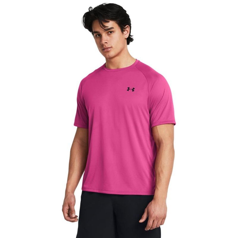 Under Armour Men's Tech 2.0 Short-Sleeve T-Shirt, (686) Astro Pink / / Black, X-Small