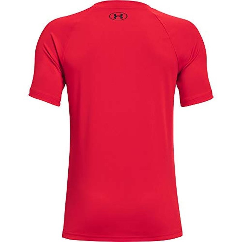 Under Armour Boys Tech Big Logo Short Sleeve T-Shirt , Red (600)/Black , Large