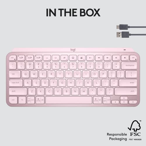 Logitech MX Keys S Wireless Keyboard, Low Profile, Fluid Precise Quiet Typing, Programmable Keys, Backlighting, Bluetooth, USB C Rechargeable, for Windows PC, Linux, Chrome, Mac - Graphite