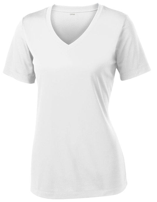 Opna V Neck T Shirts for Women, Athletic Short Sleeve Workout Top with UV Sun Protection, Quick Dry & Moisture Wicking Shirts for Women Gym Running Yoga White
