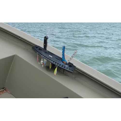 Brocraft Knife and Plier Holder Rig Rack for 90 Degree Boat Track System ? Fishing Tackle Storage Holder for Knives, Pliers, and Lures