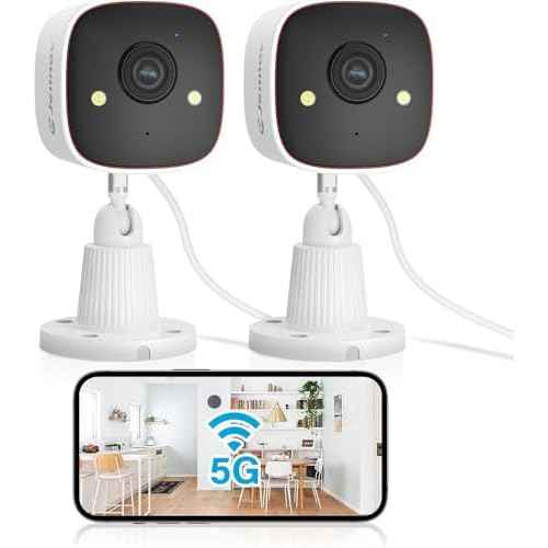 Jennov Outdoor/Indoor Security Cameras 5Ghz/2.4Ghz, 2K HD WiFi/Color Night Vision/Motion Detection /2-Way Audio/IP66 Waterproof Pet Dog Cat Baby Monitor Camera for Home Security