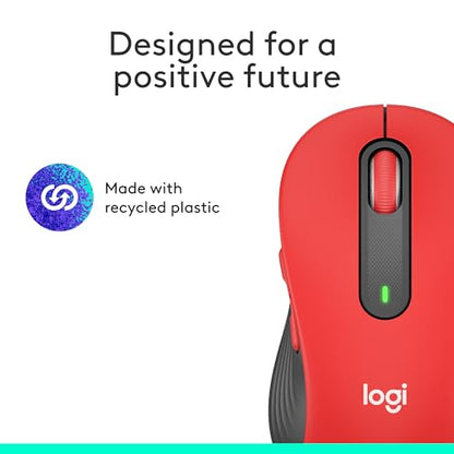 Logitech Wireless Mouse Signature M650 L Full Size - Large Hands, 2-Year Battery, Silent Clicks, Customizable Buttons, Bluetooth, PC/Mac/Chromebook - Black, Right-Handed, Large
