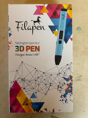 Premium 3D Printing Pen With 10 Filaments and Case, 3D Pens For Children and Adults, Incl. Templates, 3D Pen Set for Beginners and Professionals, DIY Craft Set, with Templates