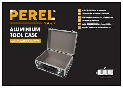 Perel 1821-N Aluminium Tool Case, 320 x 230 x 155 mm