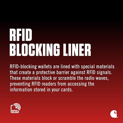 Carhartt Men's Casual Saddle Leather Wallets, Available in Multiple Styles and Colors, Black (Bifold)