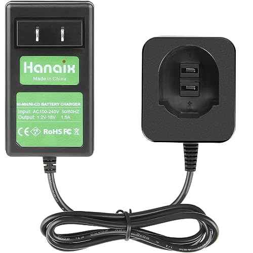 7.2v-18v Battery Charger for Black and Decker PS120 PS130 PS140 PS145 Battery, Compatibl with Black and Decker 7.2V 9.6V 12V 14.4V 18V Ni-MH&Ni-CD Battery