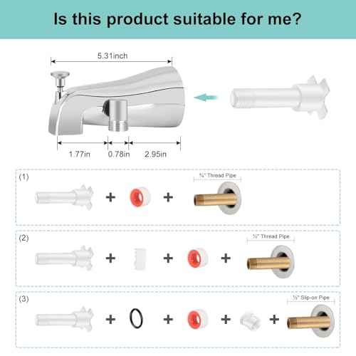 Tub Spout with Diverter, High Pressure 8 Settings Hand Held Shower head, Metal Bathtub Faucet with Sprayer Chrome