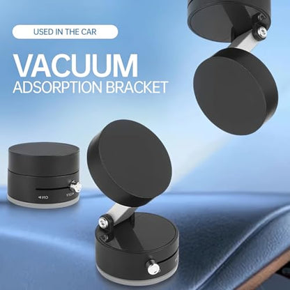 Adjustable Phone Stand with On/Off Switch, 360° Rotation, Fordable and Portable with Multipurpose Phone Holder