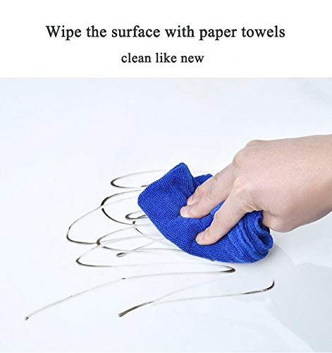 CiCiwind Contact Paper Clear Glossy Self Adhesive Film Covering Removable Protective Film Contact Paper Shelf Drawer Liner Transfer Tape Roll 17.7" x 9.8'