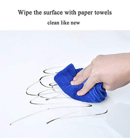 CiCiwind Contact Paper Clear Glossy Self Adhesive Film Covering Removable Protective Film Contact Paper Shelf Drawer Liner Transfer Tape Roll 17.7" x 9.8'