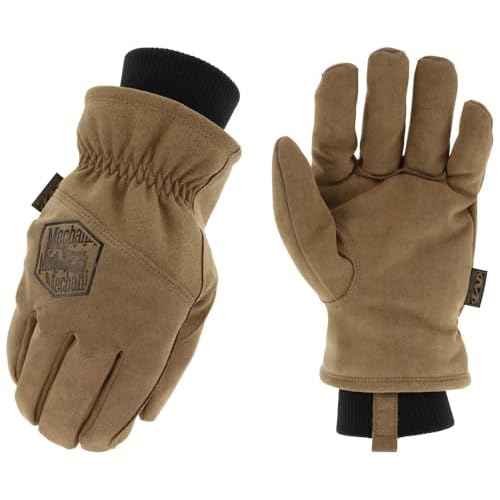 Mechanix Wear ColdWork Insulated Driver - Insulated Leather Gloves for Winter Work - Water-Resistant - Secure Fit - Touchscreen-Capable - Durable - Medium - Brown