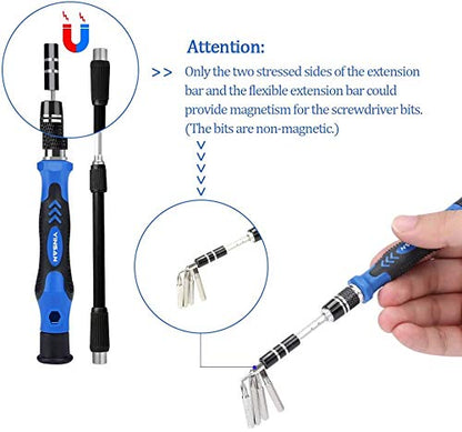 YINSAN Precision Screwdrivers Set, Mini Magnetic Electronics Repair Tool Kit for iPhone iPad Laptop PC Computer MacBook Tablet Phone Watch Glasses Gaming Console Controller Ring Doorbell Drone Camera