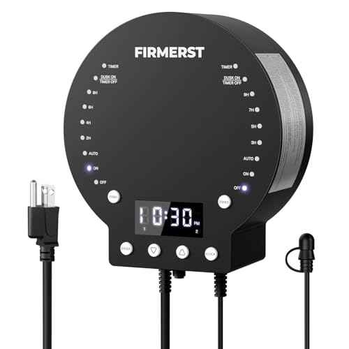 FIRMERST 2 Zone 200W Low Voltage Landscape Transformer with Timer and Photocell Sensor