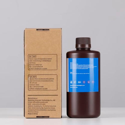 ANYCUBIC Standard 3D Printer Resin, LCD UV 405nm Rapid Photopolymer 3D Resin for 6K/8K/12K/14K LCD 3D Printers(1000g, Grey)