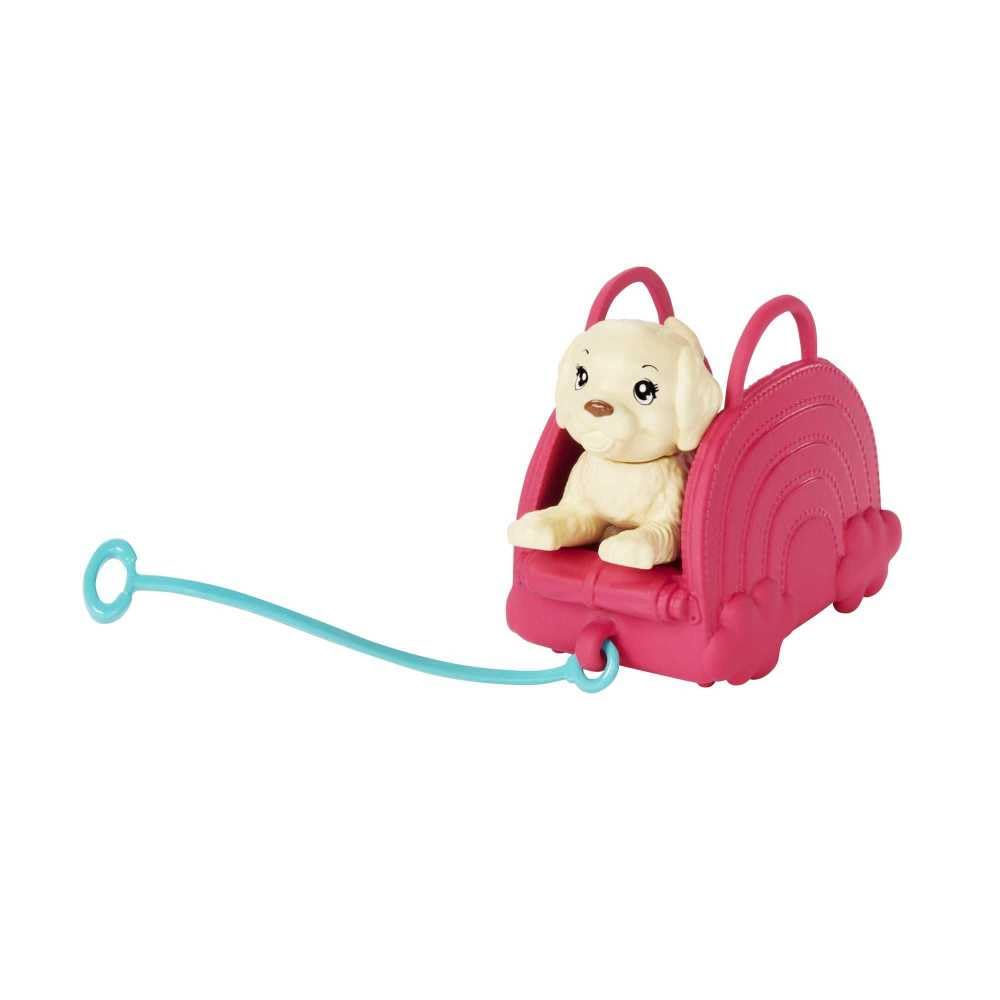 Barbie Chelsea Doll & 6 Accessories, Travel Set with Puppy, Pet Carrier & Backpack that Opens & Closes, Blonde Small Doll