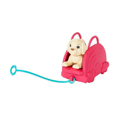 Barbie Chelsea Doll & 6 Accessories, Travel Set with Puppy, Pet Carrier & Backpack that Opens & Closes, Blonde Small Doll