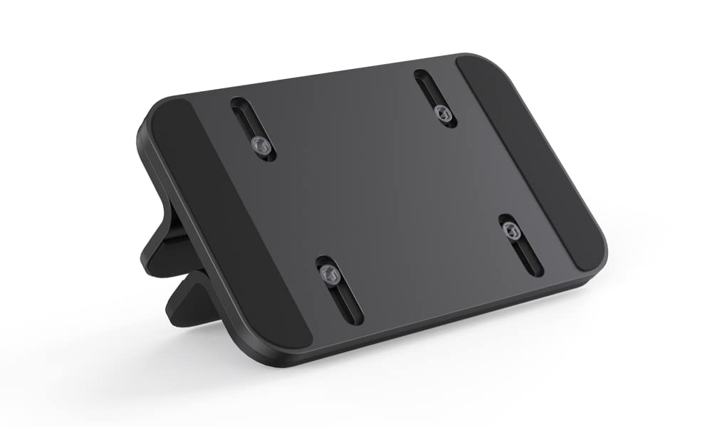 JOKItech Aluminum Laptop Vertical Stand Organizer, Sturdy Laptop Computer Holder Desktop Stand Compatible with New Retina Apple MacBook Pro/Air, Mac mini and iPad Pro - Black