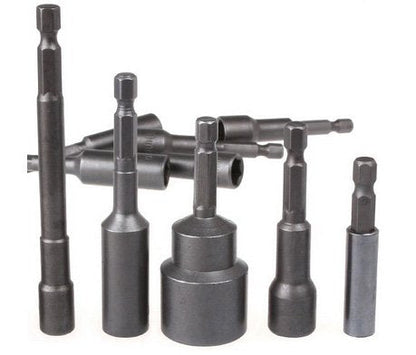 6-19mm Magnetic Nut Setter Driver Drill Bit Set 1/4 inch Hex Shank Quick Change Metric Nut Driver Set - 10pcs