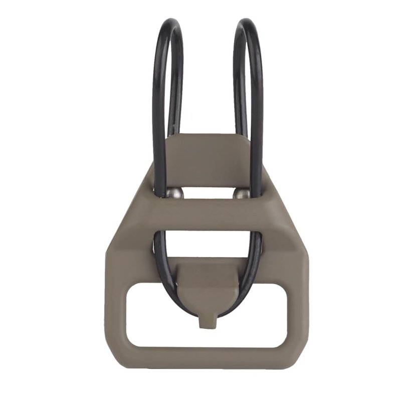 Quick Detach Sling Swivel, Aluminum QD Mount Adapter for 1-1/4" Webbing (SL16Tan)
