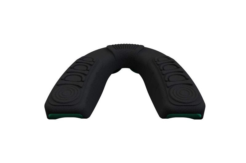 COOLLO SPORTS Boil and Bite Mouth Guard (Youth & Adult) DA Custom Fit Sport Mouthpiece for Football, Hockey, Rugby, Lacrosse, Boxing, MMA (Free Case Included!) (Pumpkin Orang & Black, Ages 11 & Above)