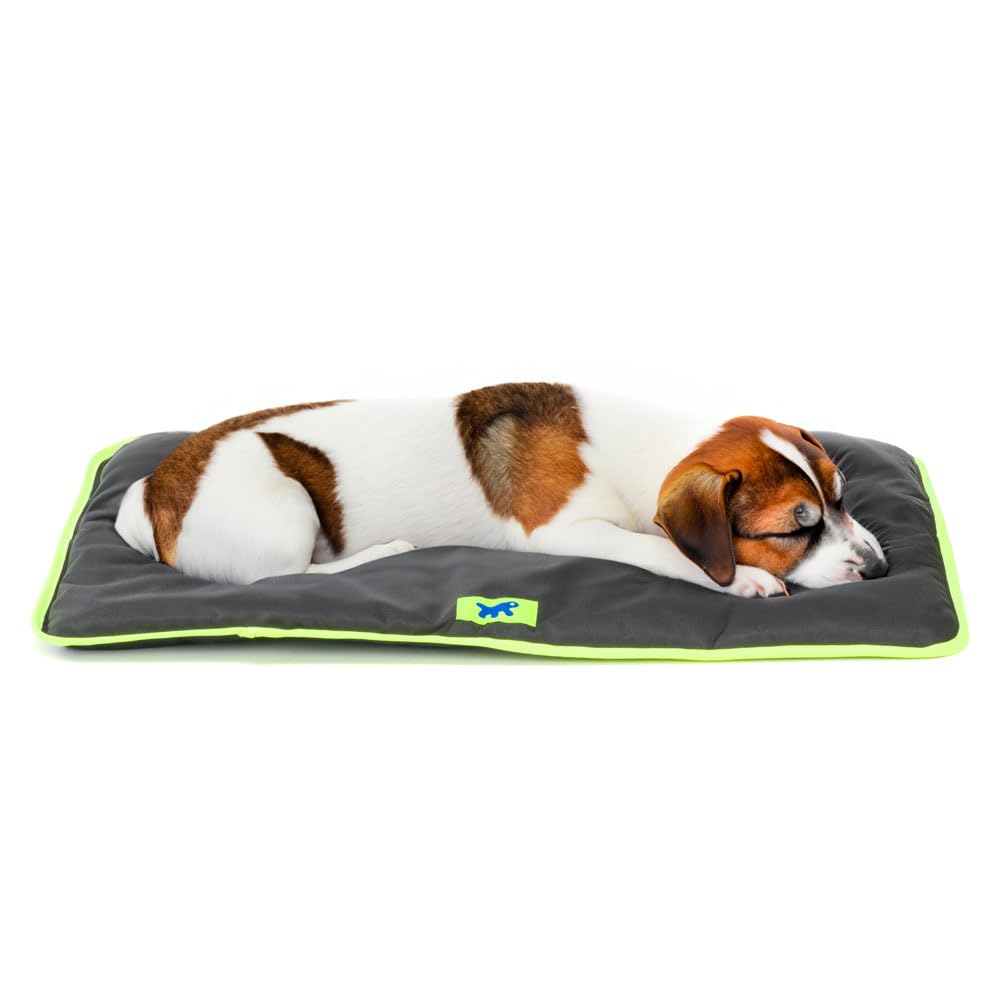 Ferplast Dog & Cat Mat - Washable Dog Bed - Waterproof & Scratchproof - Soft Mat for Cars, Kennels & Baskets - Jolly - 65 x 48 CM, SM, BLACK