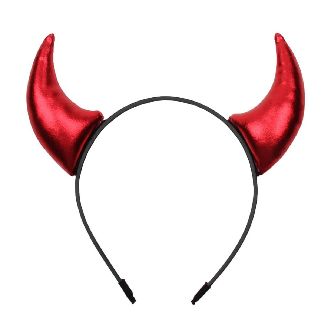 BPNHNA Red Devil Horns Headband Glitter Hairband Headpiece Halloween Dress Cosplay Costume Accessories