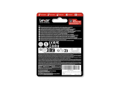 Lexar Silver Plus 256GB Micro SD Card up to 205 MB/s, MicroSDXC UHS-I Flash Memory Card with Adapter, C10, U3, A2, V30, Full HD, 4K UHD, High Speed TF Card for Drone, Action Camera, Handheld Consoles