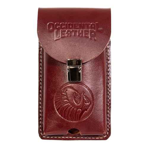 Occidental Leather XL Leather Phone Holster - Fits Up to a 3" Belt - Secure & Stylish - Flexible Carry - Made in USA
