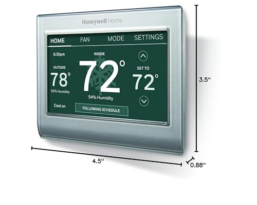 Honeywell Home RENEWRTH9585WF Wi-Fi Smart Color Thermostat (Renewed)