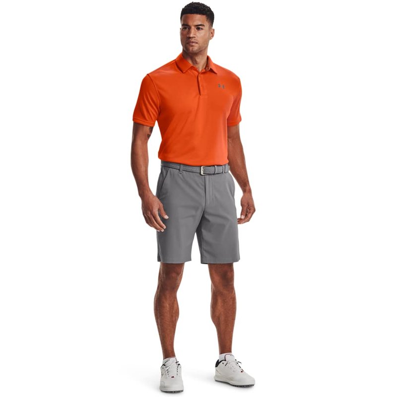 Under Armour Men's Tech Golf Polo, Team Orange (800)/Graphite, 4X-Large