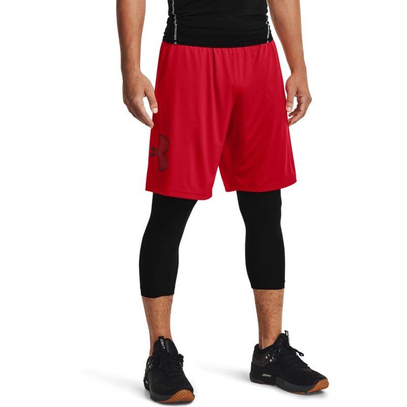 Under Armour Men's Tech Graphic 10" Shorts, Red (601)/Black, Medium