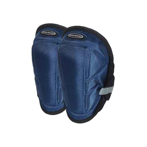 McGuire-Nicholas Gel Lite Pro Flooring Knee Pads for Men and Women, Soft Gel Adjustable Knee Pads for Gardening, Flooring, and Work, Navy/Black | 22382