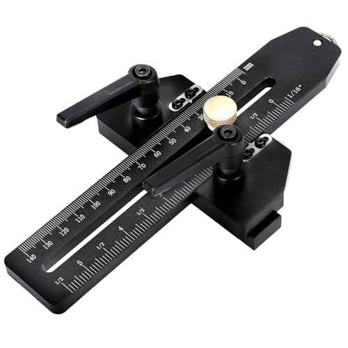 Thin Rip Jig Table Saw Jig Guide, Upgraded Making Repetitive Narrow Strip Cuts, Woodworking Tools Fast Thin Ripping Guide, Fits for 3/4" T Slot, 3/4" U Slot, 3/8" T Slot, for Band Saw Router Table