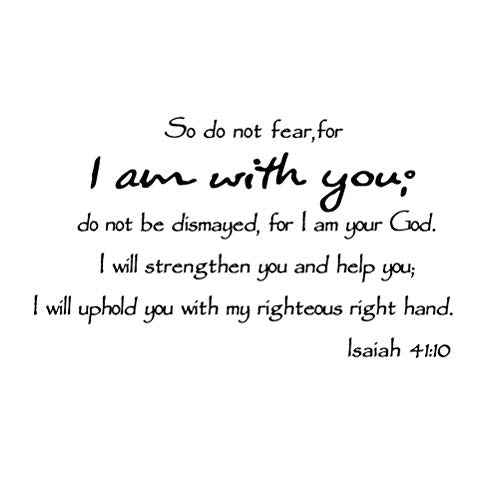 Amosfun Bible Verse Wall Sticker 41 10 Inspirational Removable PVC Decal for Living Room Home Decor Easy Peel and Stick Waterproof