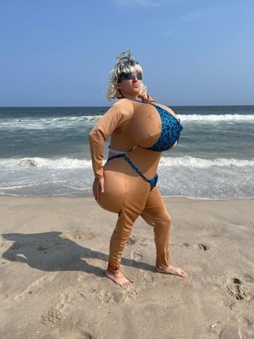 Rasta Imposta Big Bikini Babe Tan Costume, Adult Men's One Size