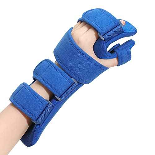 Fanwer Resting Hand Splint, Stroke Hand Therapy Equipment for Stroke Recovery Patients, Carpal Tunnel Syndrome, Arthritis, Tendinitis, Metacarpal Breaks