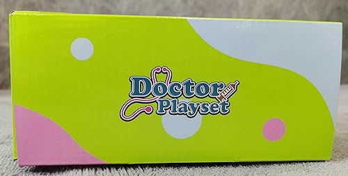 EFO SHM Kids Doctor Sets Role Play Toys Dentist Doctor's Case Children's Medical Wooden Toy with Real Stethoscope Doctor's Coat for Boys Girls