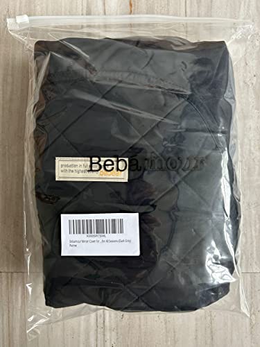 Bebear Winter Cover for Baby Carrier Warm Universal Hoodie Baby Carrier Cover for All Seasons, Dark Grey