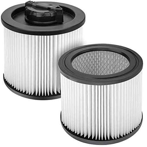Fette Filter - DXVC4001 HEPA Filter Compatible with DEWALT DXV04T DXV05P DXV05S DXV08S DXV06G Wet Dry Shop Vacuums. Compare to Part# DXVC4001 - Pack of 2
