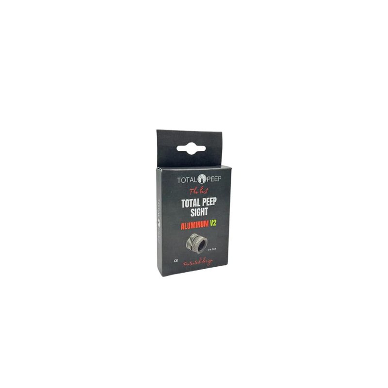 TOTAL PEEP Sight PRO for Bowhunting Aluminum (7/32"), Matt Black